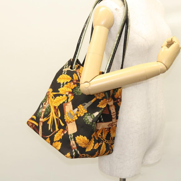 LOEWE Shoulder Bag Canvas Yellow Auth bs24429