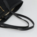 GUCCI GG Canvas Tote Bag Black Gold 305585 Auth bs24442-7