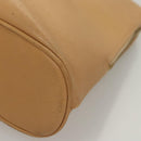 CHANEL Shoulder Bag Calf Skin Beige CC Auth bs24445-15