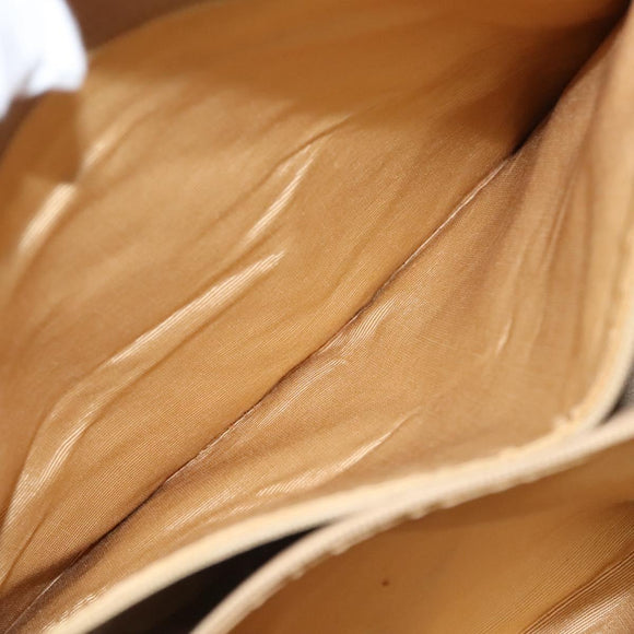 CHANEL Shoulder Bag Caviar Skin Beige CC Auth bs24445