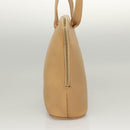 CHANEL Shoulder Bag Calf Skin Beige CC Auth bs24445-4