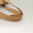 CHANEL Shoulder Bag Calf Skin Beige CC Auth bs24445-7