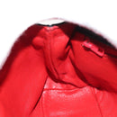 CHANEL Chain Shoulder Bag Nylon Black Gold CC Auth bs24449-22