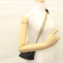 CHANEL Chain Shoulder Bag Nylon Black Gold CC Auth bs24449-25