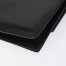 GIVENCHY Shoulder Bag Leather Black Gold Auth bs24469-12