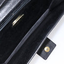 GIVENCHY Shoulder Bag Leather Black Gold Auth bs24469-17