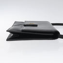 GIVENCHY Shoulder Bag Leather Black Gold Auth bs24469-4