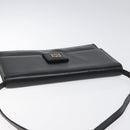 GIVENCHY Shoulder Bag Leather Black Gold Auth bs24469-6