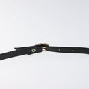 GIVENCHY Shoulder Bag Leather Black Gold Auth bs24469-8