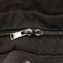 HERMES Her Line MM Hand Bag Canvas Gray Silver Auth bs24473-10