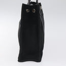HERMES Fourre Tout PM Hand Bag Canvas Black Silver Auth bs24474-3