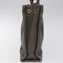 HERMES Fourre Tout PM Hand Bag Canvas Black Gray Silver Auth bs24475-3