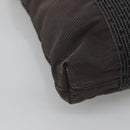 HERMES Her Line Kabas Tote Bag Canvas Gray Silver Auth bs24476-11