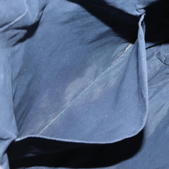 HERMES Her Line Kabas Tote Bag Canvas Gray Silver Auth bs24476