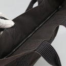 HERMES Her Line Kabas Tote Bag Canvas Gray Silver Auth bs24476-6