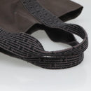 HERMES Her Line Kabas Tote Bag Canvas Gray Silver Auth bs24476-7