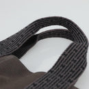 HERMES Her Line Kabas Tote Bag Canvas Gray Silver Auth bs24476-8