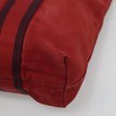 HERMES Fourre Tout cabas Tote Bag Canvas Red Navy Auth bs24477-14