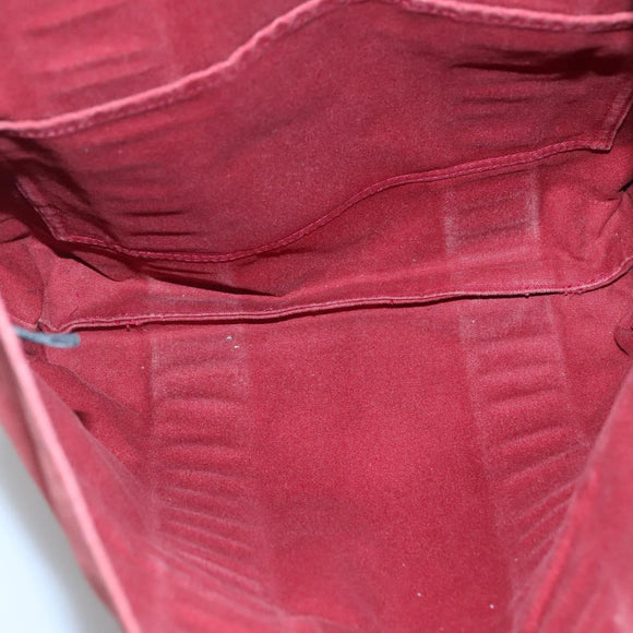 HERMES Fourre Tout cabas Tote Bag Canvas Red Navy Auth bs24477