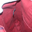 HERMES Fourre Tout cabas Tote Bag Canvas Red Navy Auth bs24477-11