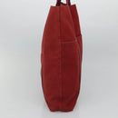 HERMES Fourre Tout cabas Tote Bag Canvas Red Navy Auth bs24477-3
