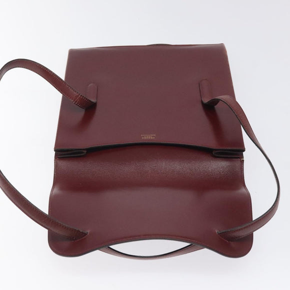 HERMES Schoudertas Leer Rood Auth bs24478