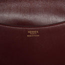 HERMES Shoulder Bag Leather Red Auth bs24478-17