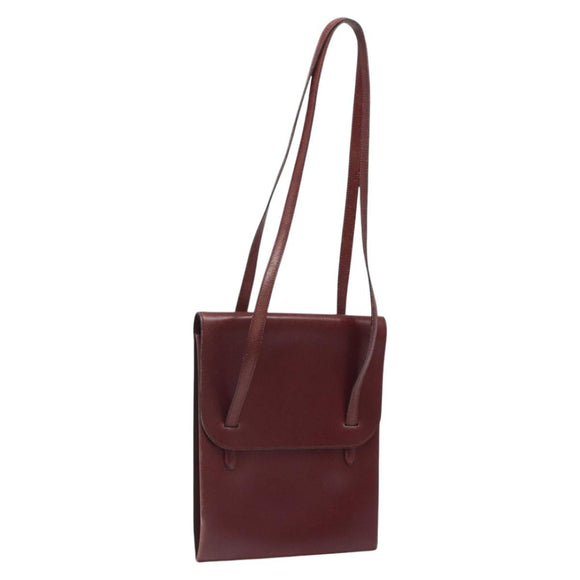 HERMES Schoudertas Leer Rood Auth bs24478