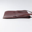 HERMES Shoulder Bag Leather Red Auth bs24478-3