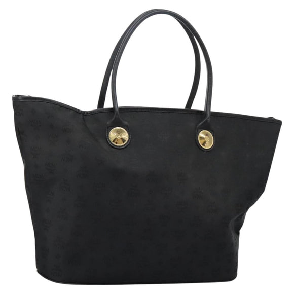 MCM Tote Bag Nylon Black Auth bs24480