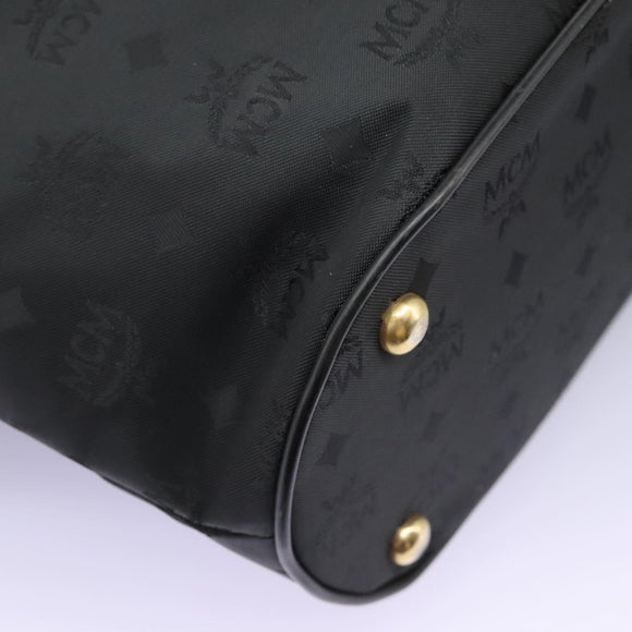 MCM Tote Bag Nylon Black Auth bs24480