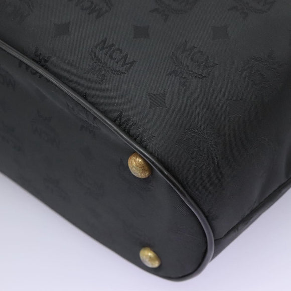 MCM Tote Bag Nylon Black Auth bs24480