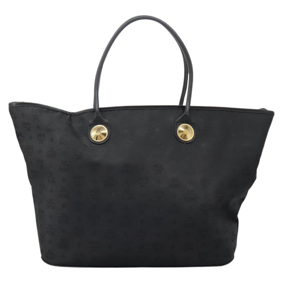 MCM Tote Bag Nylon Black Auth bs24480