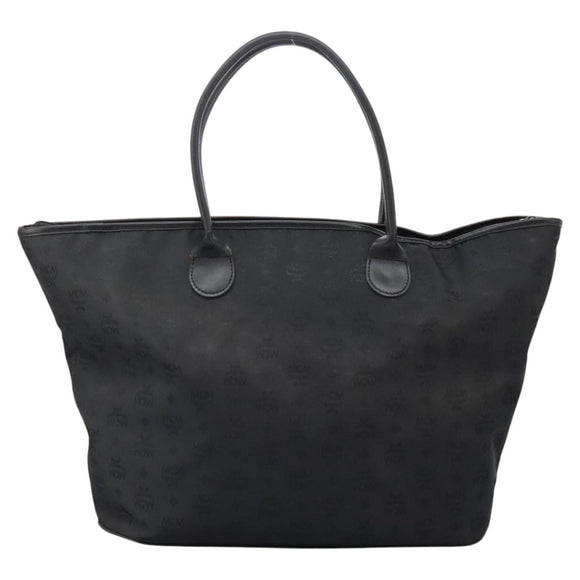 MCM Tote Bag Nylon Black Auth bs24480