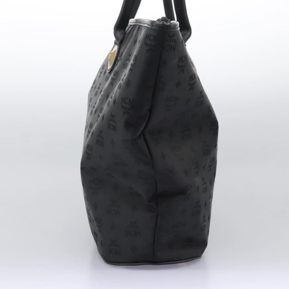 MCM Tote Bag Nylon Black Auth bs24480