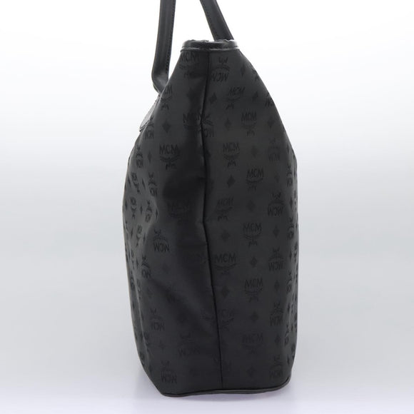 MCM Tote Bag Nylon Black Auth bs24480
