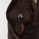 MCM Logogram Vicetos Hand Bag Nylon Brown Gold Auth bs24481-10