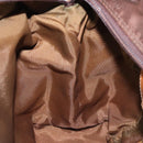 MCM Logogram Vicetos Hand Bag Nylon Brown Gold Auth bs24481-18