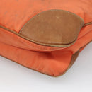 PRADA Shoulder Bag Nylon Orange Silver Auth bs24487-15