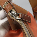 PRADA Shoulder Bag Nylon Orange Silver Auth bs24487-18