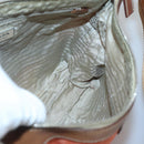 PRADA Shoulder Bag Nylon Orange Silver Auth bs24487-20