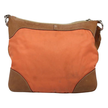 PRADA Shoulder Bag Nylon Orange Silver Auth bs24487 - 0