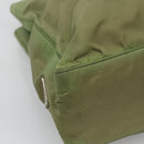 PRADA Shoulder Bag Nylon Khaki Silver Auth bs24489-15