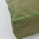 PRADA Shoulder Bag Nylon Khaki Silver Auth bs24489-17