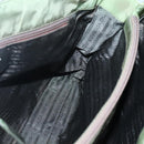 PRADA Shoulder Bag Nylon Khaki Silver Auth bs24489-21