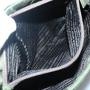 PRADA Shoulder Bag Nylon Khaki Silver Auth bs24489-24