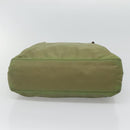 PRADA Shoulder Bag Nylon Khaki Silver Auth bs24489-5