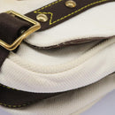LOUIS VUITTON Antigua Buzas PM Shoulder Bag Canvas White M40042 Auth bs24492-9