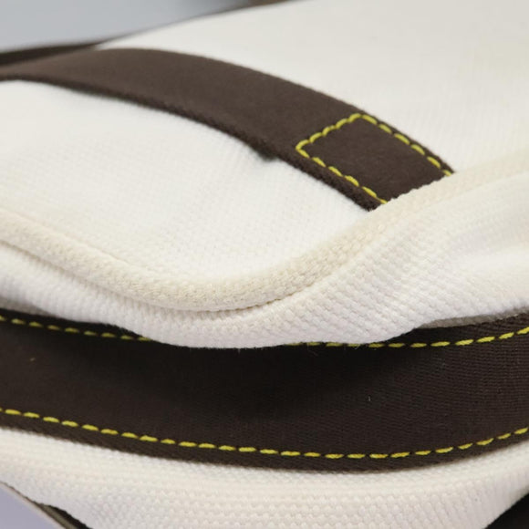 LOUIS VUITTON Antigua Buzas PM Shoulder Bag Canvas White M40042 Auth bs24492