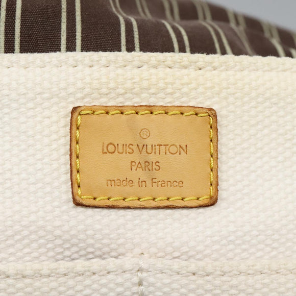 LOUIS VUITTON Antigua Buzas PM Shoulder Bag Canvas White M40042 Auth bs24492